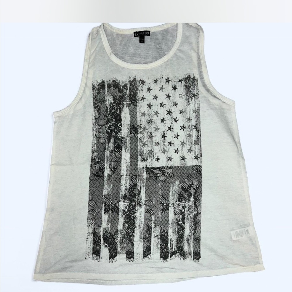 Express White Tank Top
